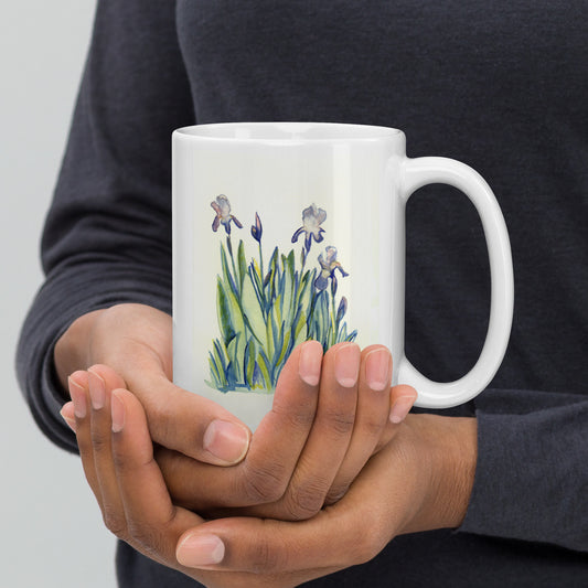 Iris - White glossy mug